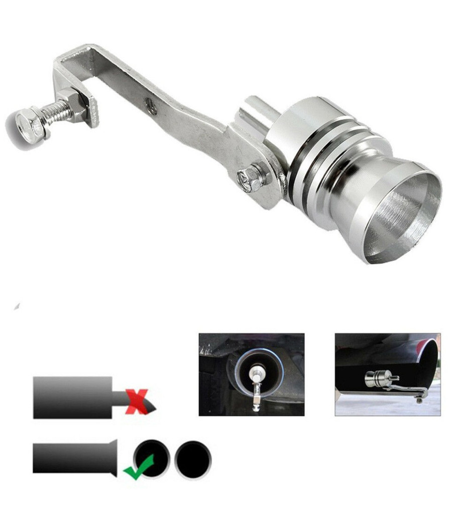 Auto Tuning Kit Effetto Turbo Fischio Marmitta Terminale Turbina Suono