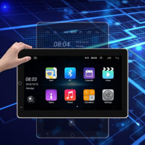 Autoradio Girevole Android 10" Radio Mp5 Player Bluetooth Wifi Gps Mirror Link