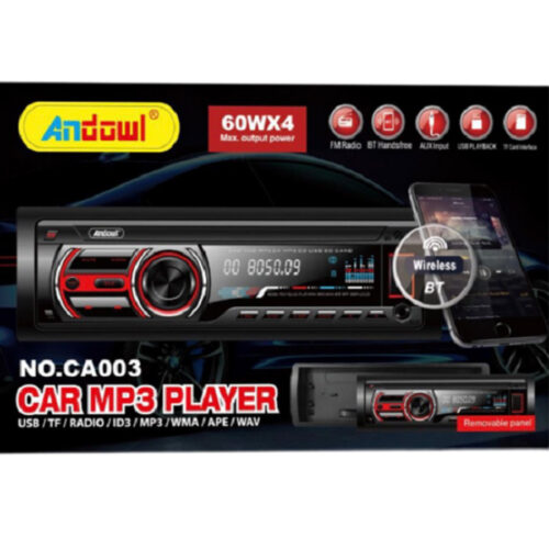 Autoradio Lettore Mp3 Ca003 Audio Per Auto Universale 1 Din Bluetooth Wireless