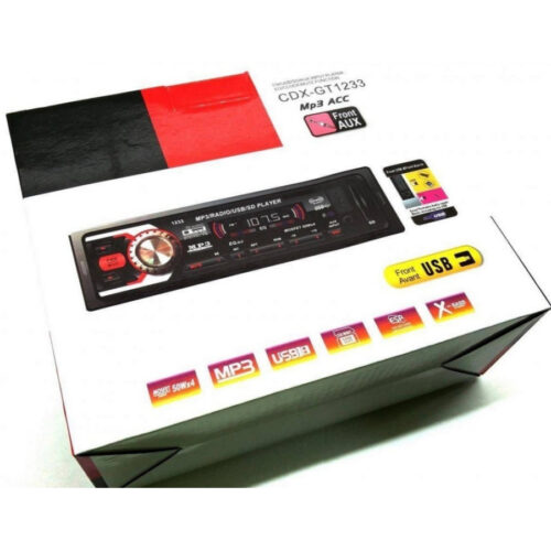 Autoradio Stereo Auto Fm Mp3 Usb Wmasd Aux Cdx Gt 1233 4 X 50w