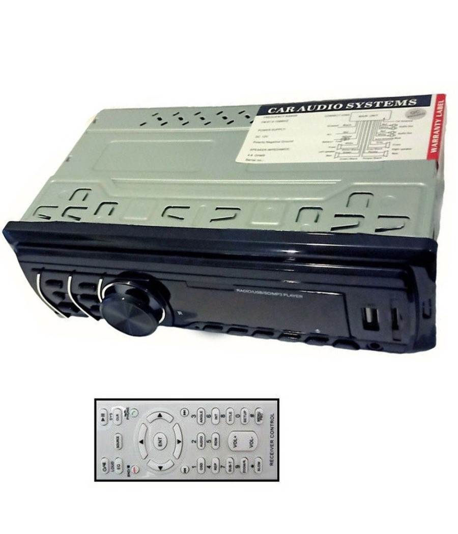 Autoradio Stereo Auto Vivavoce Bluetooth Aux Mp3 Sd Usb 65wx4 Le-502 Luci Colori