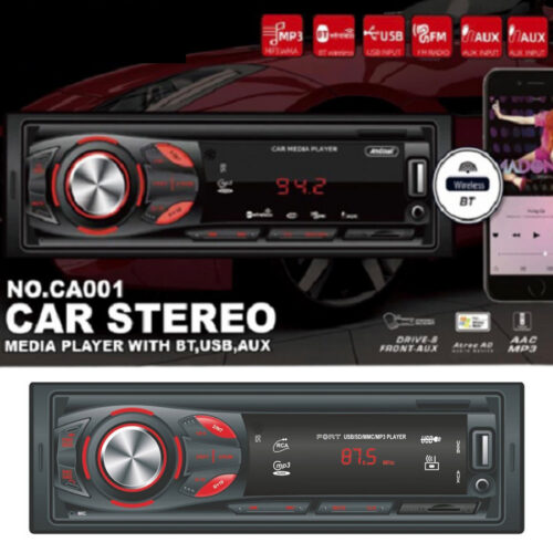 Autoradio Stereo Sistema Audio Per Auto Universale 1 Din Bluetooth/aux/usb Ca001