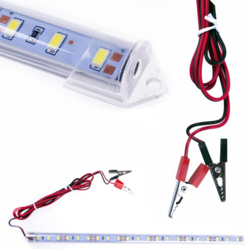 Barra Profilo Led 12v 14w Luce Bianco Freddo 6500° K Per Auto Camper Moto Tuning
