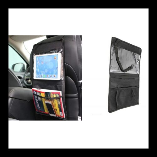 Borsa Organizer Salva Spazio Tablet Portaoggetti Auto Tasca 30x52cm Sedile Rete