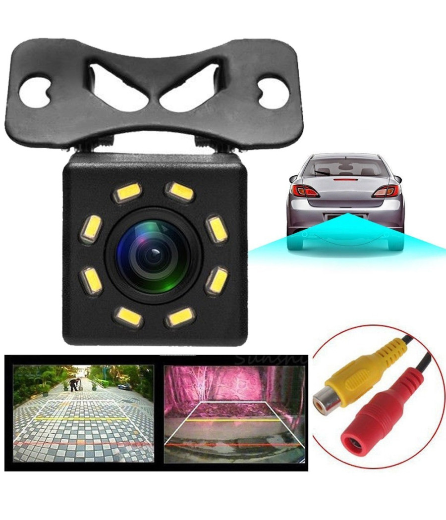 Camera Telecamera Retromarcia Auto Camper 8 Led 170° 420tvl Con Staffa