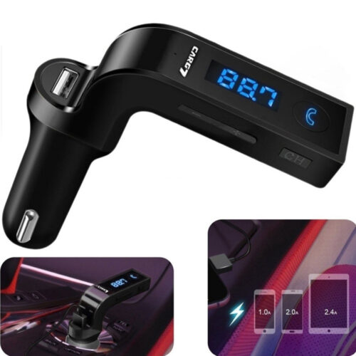 Caricabatterie Carg7 Auto Trasmettitore Bluetooth Usb Tf Card Android Ios Tablet