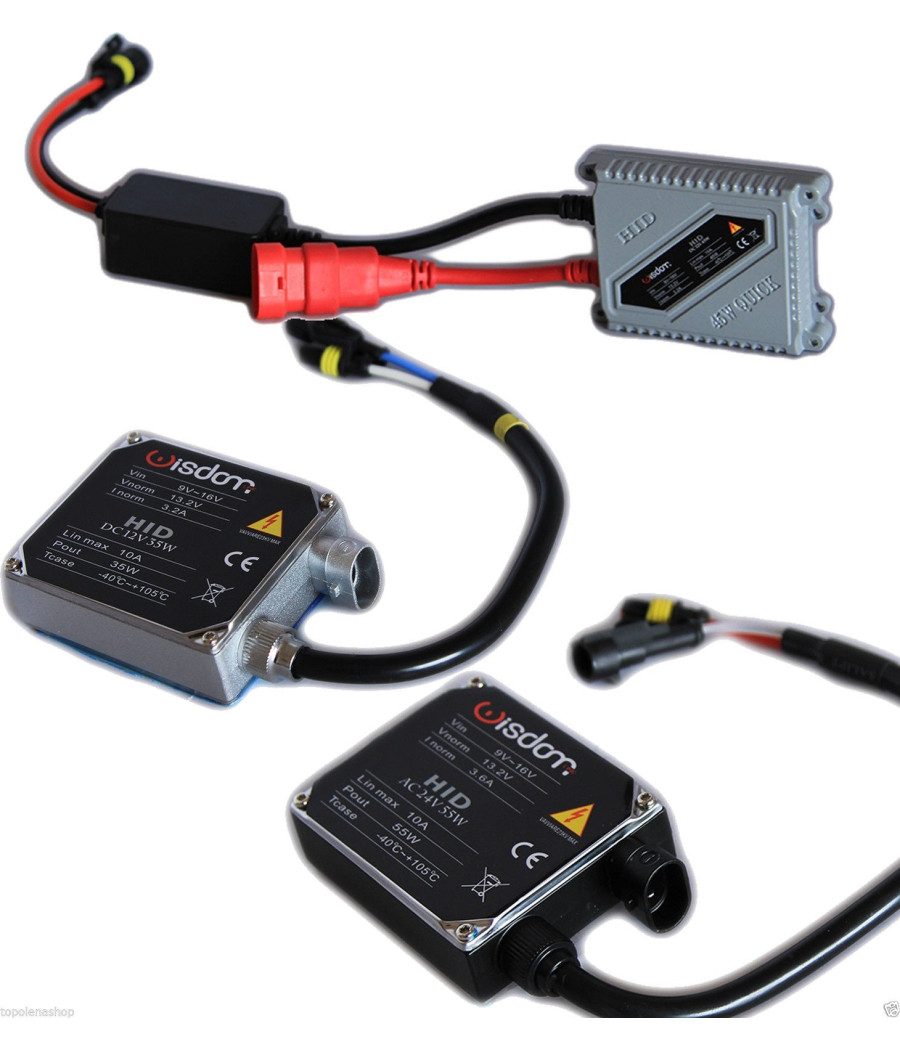 Centralina Slim Per Lampade Fari Bi-xenon Xeno Hid Auto Camion 55w Ac 24v