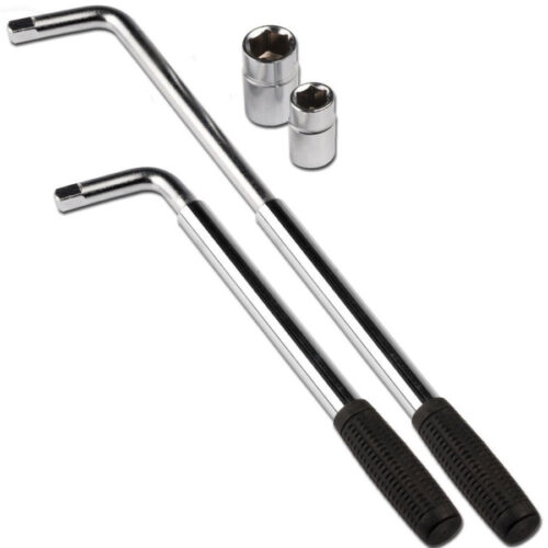 Chiave Esagonale Per Dadi Ruote Auto Automobile Telescopica 2 Inserti In Acciaio