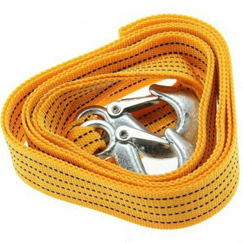Cinghia Cavo Da Traino Sos Auto Super Resistente Fune Corda 2 Ganci 5000kg