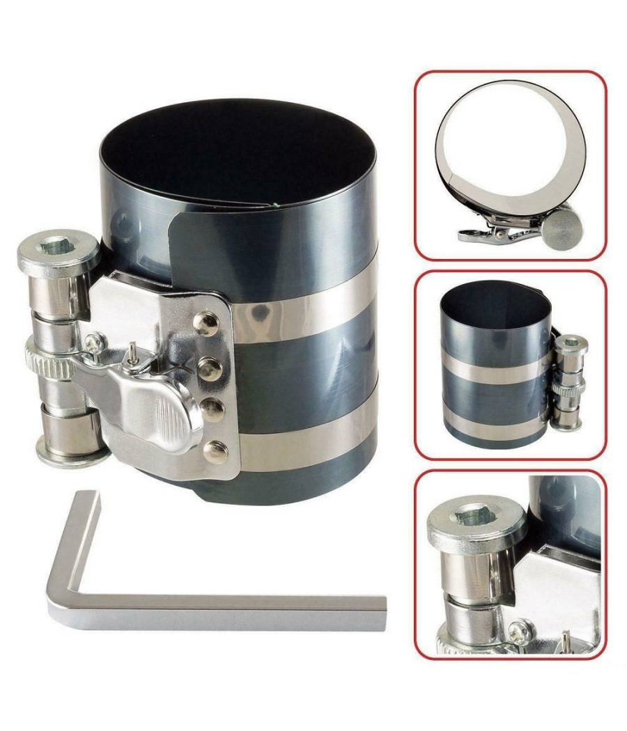Comprimi Stringi Fasce Elastiche Per Segmenti Pistoni Inserim Cilindri 90-175 Mm