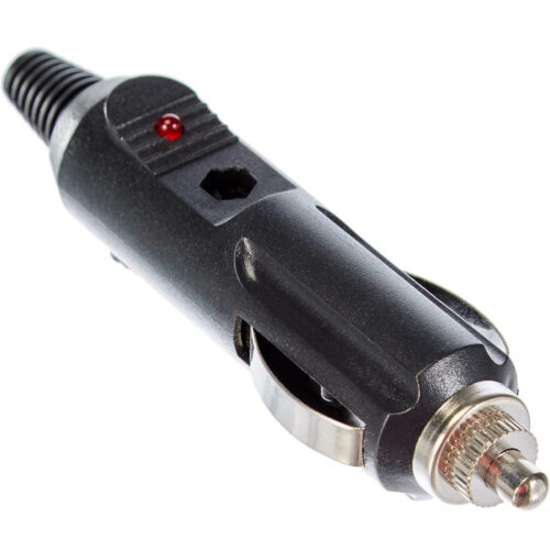 Connettore Maschio Per Presa Accendisigari Accendino Fusibile 1 Led Per Auto