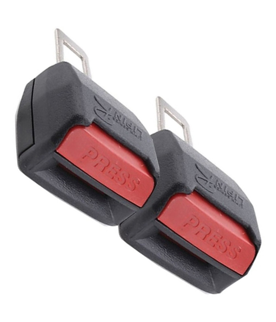 Coppia Bip Stop 2 Ganci Cinture Cintura Sicurezza Disattiva Allarme 2 Bip Stop