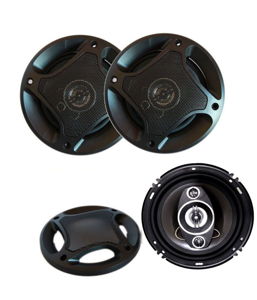 Coppia Casse Auto Altoparlanti 16 Cm 2 Vie 500 W Watt Speaker Ts1672 Coaxial