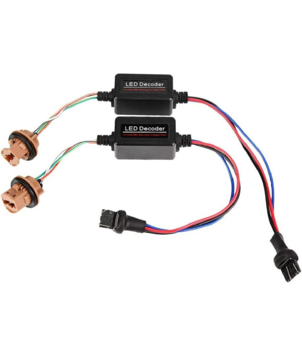 Coppia Decodificatore Fari A Led Per Auto T20 Errori Centralina Antisfarfallio