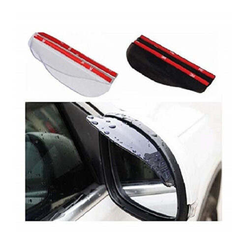 Coppia Deflettori Protezione Specchietti Retrovisori Antipioggia Adesivo Auto Ombra