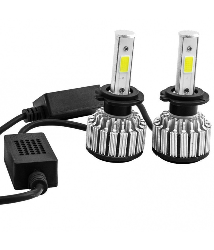 Coppia Lampada 4s Faro Headlight H4 6000k Led 28w Bulbi Ricambi Luce Auto Camper