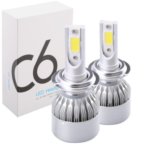 Coppia Lampade Anabbaglianti Abbaglianti C6 Hb4 9006 6000k Led 8v-48v F 36w/3800lm Auto Moto