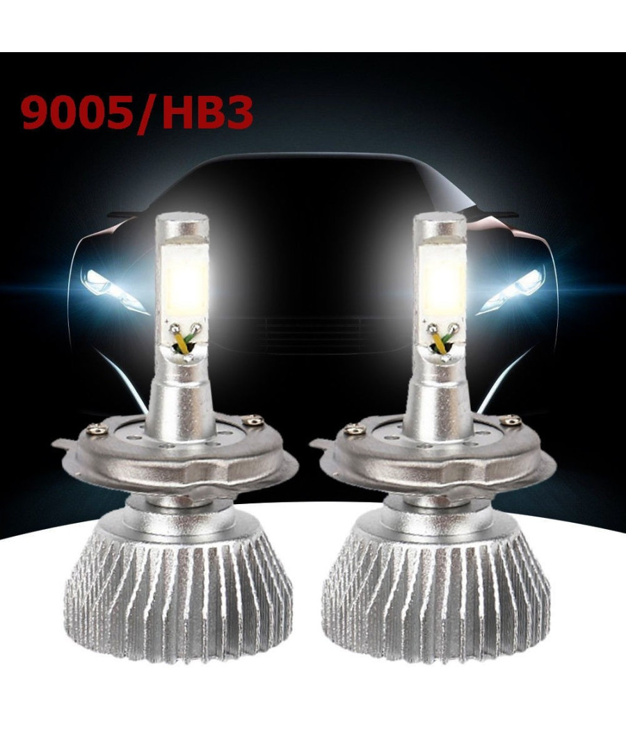 Coppia Lampade Fari Ricambio Auto 9005 Hb3 Led 32w Alta Luminosita Bianco Freddo