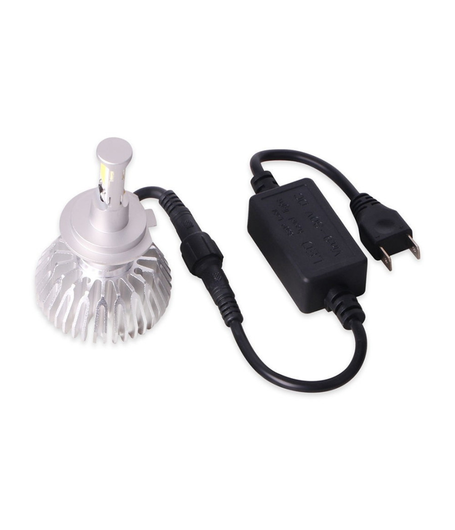 Coppia Lampade Fari Ricambio Auto Led 3hl H7 Alta Luminosita' Bianco Freddo 40w