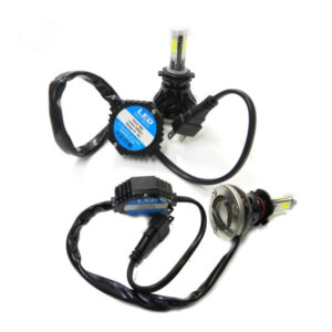 Coppia Lampade Fari Ricambio Per Auto 4 Led 8s H7 Alta Luminosita' Bianco Freddo