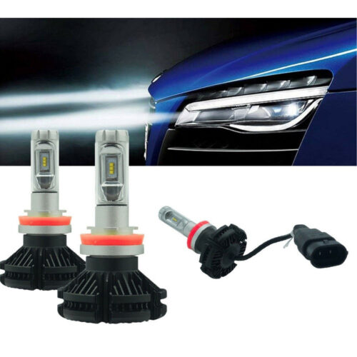 Coppia Lampade Led Auto Fari H11 X3 Kit Lampadine 50 Watt 6000 Lumen Ip67