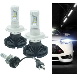 Coppia Lampade Led Auto Fari H4 X3 Kit Lampadine 50w 6000 Lumen Ip67