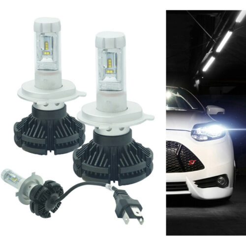 Coppia Lampade Led Auto Fari H4 X3 Kit Lampadine 50w 6000 Lumen Ip67