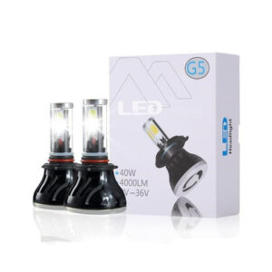 Coppia Lampade Led Fari Ricambio Kit H4 6000k G5 4000 Lumen Kit Canbus 40w