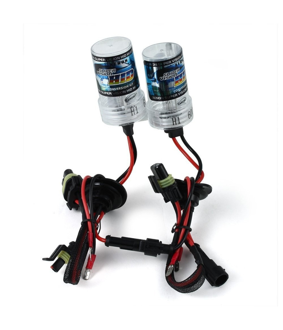 Coppia Lampade Xenon Xeno Hid Ricambio Kit H1 6000k Per Auto Camper