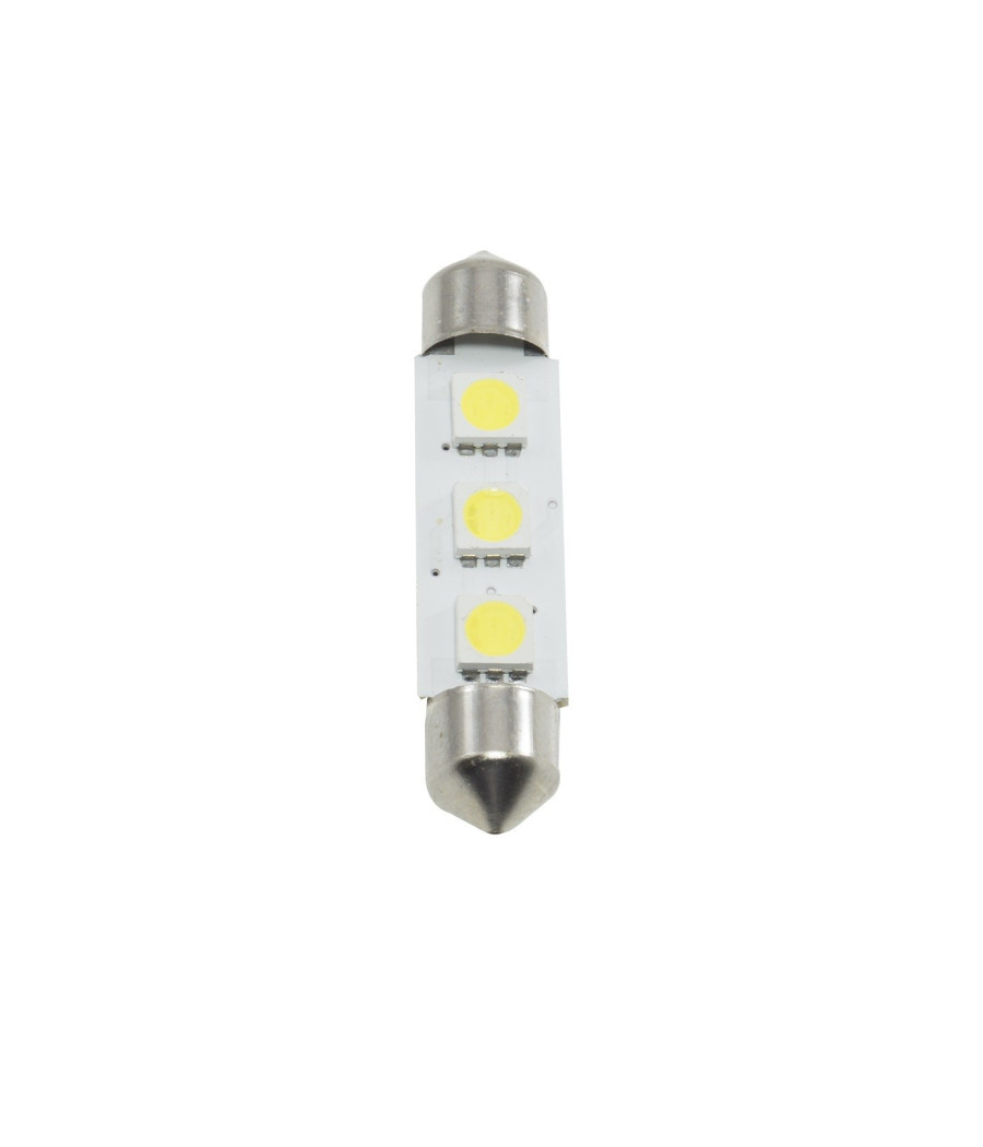 Coppia Lampadina Siluro A Led Smd 5050 4.3mm Rricambio Luci Interne Per Auto 12v