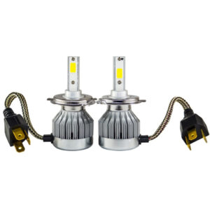 Coppia Lampadine Auto Moto 30w 6000k Bianco Freddo Cob C1 H4 Led 3000lm
