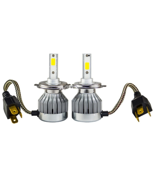 Coppia Lampadine Auto Moto 30w 6000k Bianco Freddo Cob C1 H4 Led 3000lm