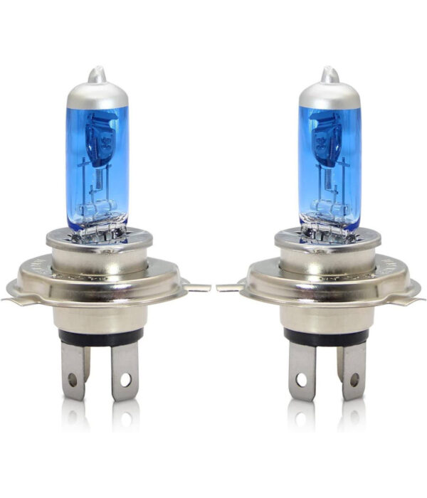 Coppia Lampadine Lampade Auto Moto Xenon H4 12v 100w 5500k C-6276