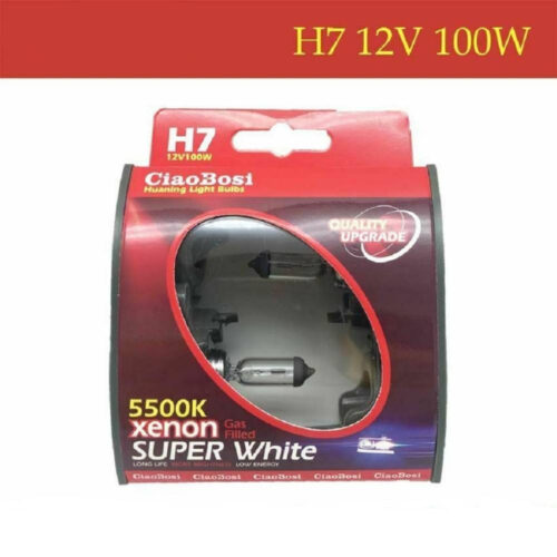 Coppia Lampadine Lampade Auto Moto Xenon H7 12v 100 Watt 5500k C-6283