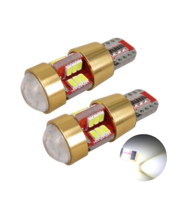 Coppia Lampadine Luci 12v 3w Led Canbus T10 W5w Light Bulbi Bulbo Luce Freddo