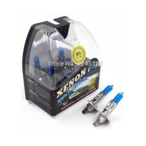 Coppia Lampadine Xenon H1 Alogene A 12v Da 55w Per Ricambio Fari Auto Macchina
