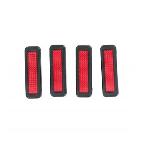 Coppia Protezioni Portiera Con Catarifrangenti 4.5cm Salvaporta Paracolpi Esterno Auto