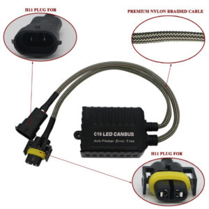 Coppia Resistenze Cambus H11 Fari Decoder Led Errore Centralina Antisfarfallio