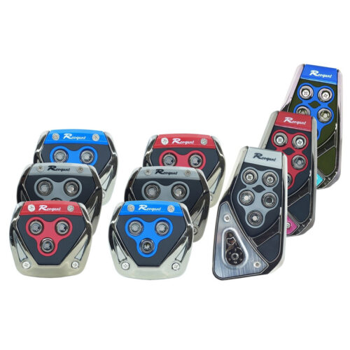 Copripedali Antiscivolo Auto Sportivi Pedana Freno Pedale 3pz Universali