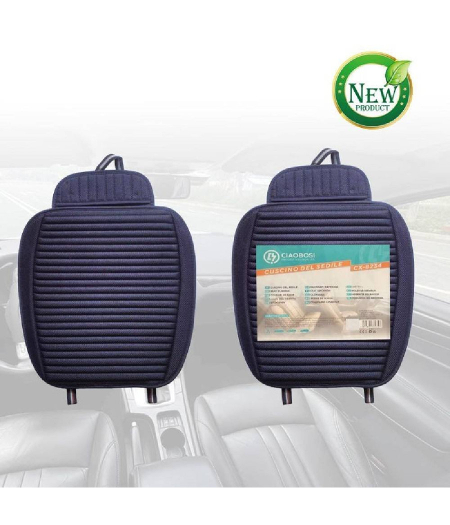 Coprisedile Auto Universale Cuscino Areato Schienali Massaggio 60x49cm Cx-8234