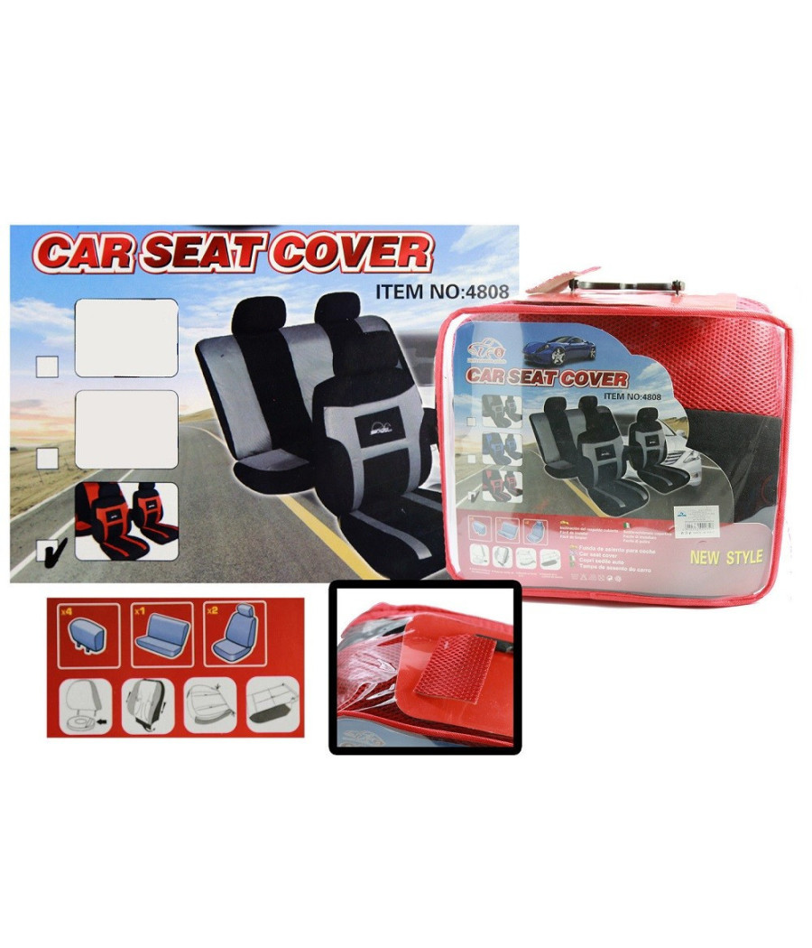 Coprisedili Auto Universali Copri Sedili Anteriori Posteriore Poggiatesta 4808