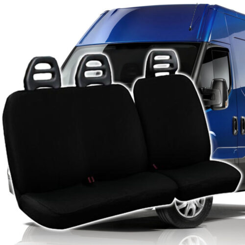 Coprisedili Per Furgone 3 Posti Iveco Daily Universali In Cotone Colore Nero