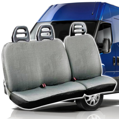 Coprisedili Per Furgone 3 Posti Iveco Daily Universali In Cotone Grigio Chiaro
