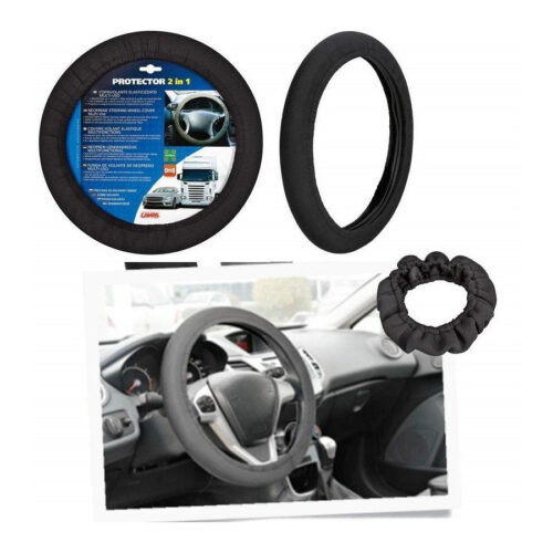 Coprivolante Elasticizzato Nero Neoprene Universale Antiscivolo Auto Resistente