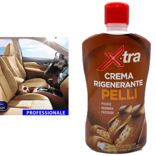 Crema Rigenerante Per Pelli Sedili Auto Pulisce Rigenera E Protegge Cf Da 500ml