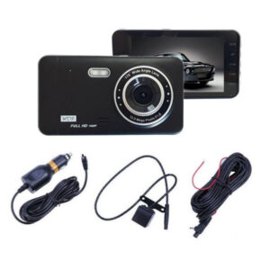 Dvr Telecamera Videoregistratore Per Auto 2 Telecamere Hd Display 4" Gt19