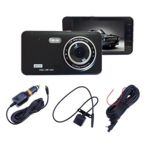 Dvr Telecamera Videoregistratore Per Auto 2 Telecamere Hd Display 4″ Gt19