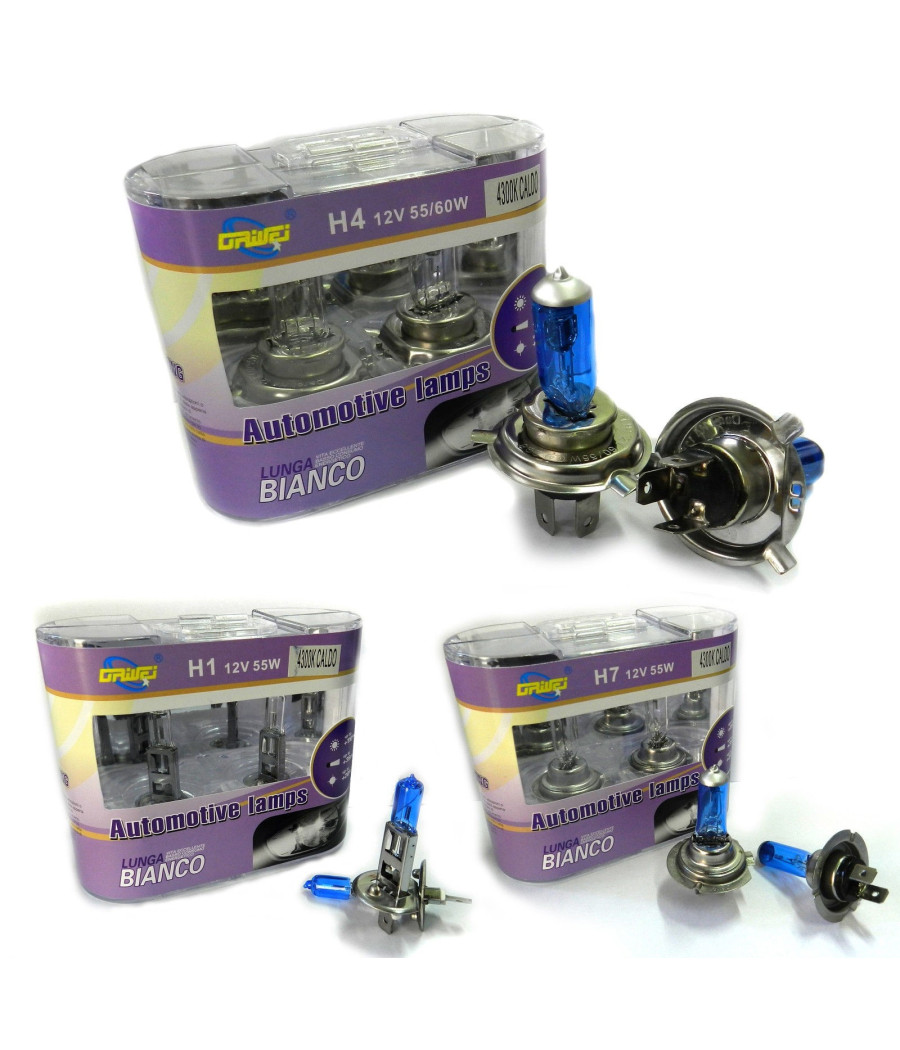 Fari Lampadine Xeno Auto Attacco H1 H4 H7 Bianco Caldo Freddo Ad Alta Luminosità