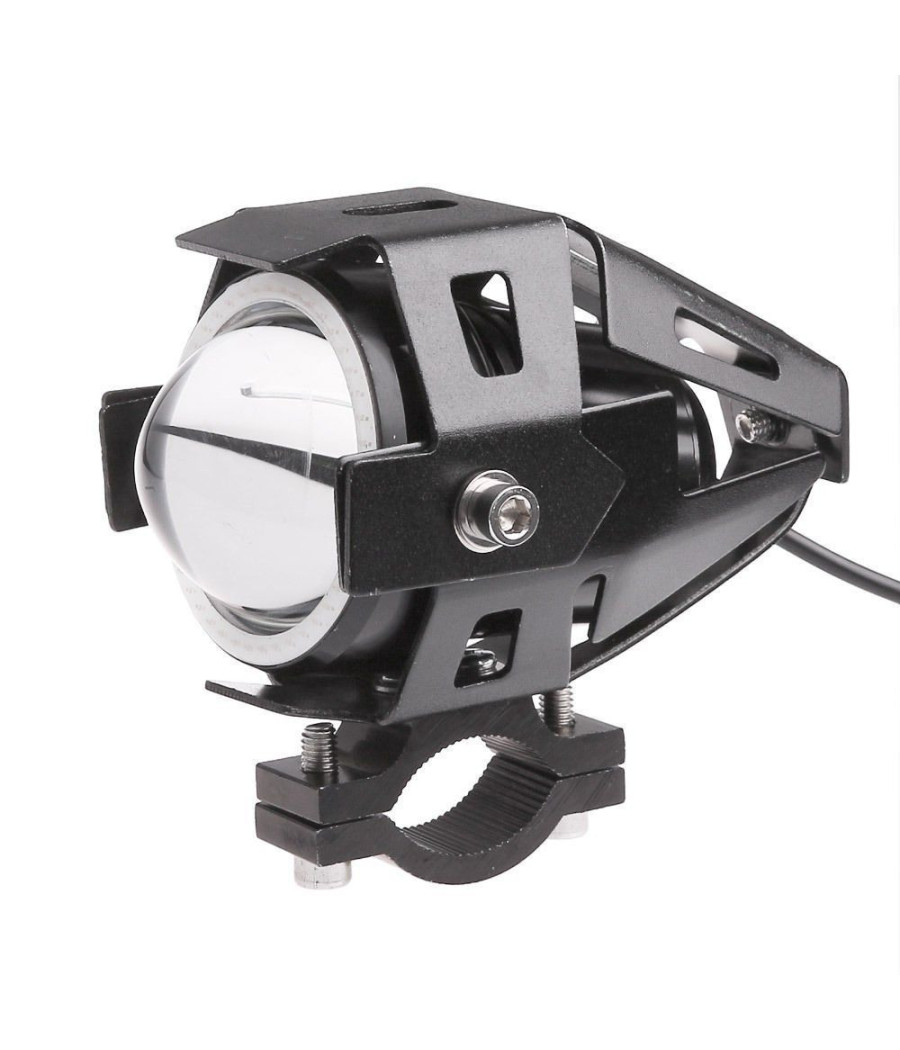 Faro Anteriore Per Moto Quad Faretto Cree Led U 7 Con Bordo Cornice Colorata