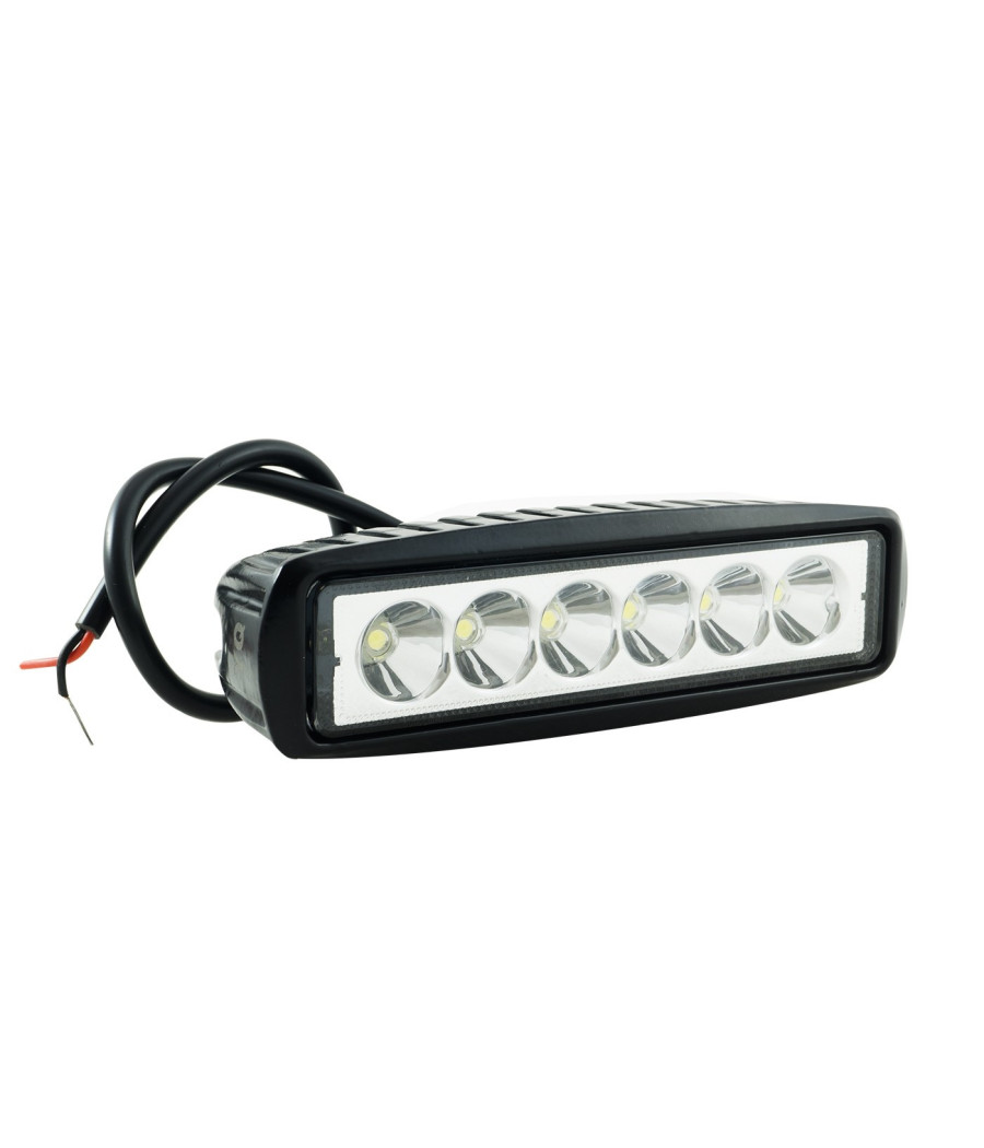 Faro Lampada Supplementare Profondita' Per Auto Fuoristrada 12v 6 Led 18w Ip68